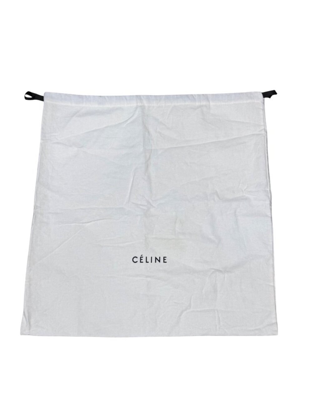 Celine Dust Bag 24X23 Ivory Drawstring Cover Protector Purse Jacket Travel Gift